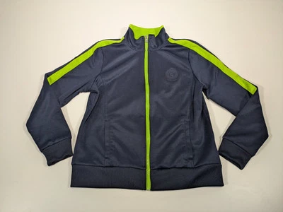 Ralph Lauren Active Mujer Grande Azul Verde Cresta Cremallera Chaqueta de Pista Logo Cresta Foto 1 de 4