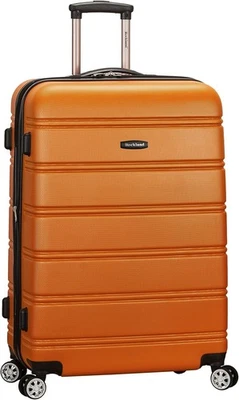 Melbourne Hardside Expandable Luggage with Spinner Wheels, Orange, Checked La... - Image 1 of 4