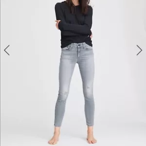 Rag & Bone Ankle Skinny Jeans Women's Griffin Gray Size 27 - Picture 1 of 7