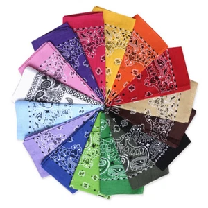 Bandana Gesichtsmaske Abdeckung Kopf Halstuch Schal 100 % Baumwolle Paisley - Bild 1 von 58