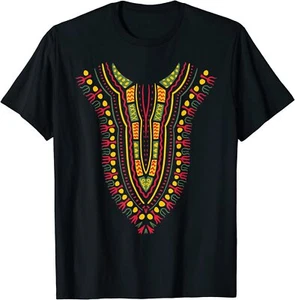 Dashiki Print Kente Traditional Ethnic African Pride Unisex T-Shirt - Picture 1 of 4