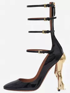 Cute Women Pumps Round Toe Strange Heels Buckle Straps Zip Party Prom Shoes Lady - Picture 1 of 6