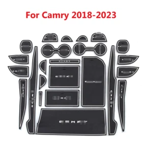For Camry 2018-2023 Rubber Liners Pads Cup Holder Door Pocket Non Slip Mats 24PC - Foto 1 di 3