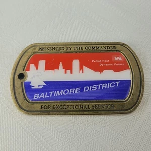 US Army Corps of Engineers Baltimora District Commander Challenge Moneta RARA!!!! - Foto 1 di 5