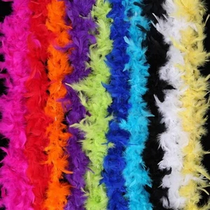 2M Feather Boa Hen Burlesque Party Fancy Dress Halloween Costume Accessory Xmas - Picture 1 of 12