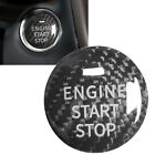Carbon Fiber Start Stop Button Sticker For Mazda Cx-3 Cx-4 Cx-5 Cx-8 Mx-5 Black