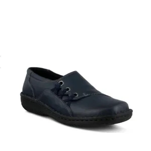 NEU $ 100 Spring Step Olinda schwarze Leder-Slipper, 37M - Bild 1 von 3