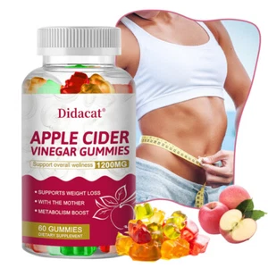 Gomitas de vinagre de sidra de manzana, limpieza y desintoxicación, pérdida de peso, salud digestiva - Imagen 1 de 12