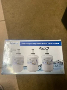 R-0003 SAMSUNG REFRESH REFRIGERATOR WATER FILTERS (SET OF 3) (NEW) - Picture 1 of 3