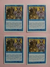 Portent x4 LP MTG Fifth Edition 5th Magic the Gathering 4x Playset