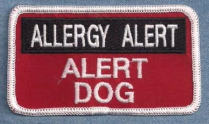 Allergy Alert Alert Dog Service Dog vest patch  - Picture 1 of 1