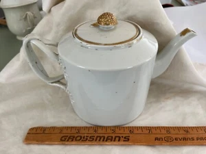 Antique 18th century Chinese Export Porcelain teapot drum form twisted handles - Picture 1 of 4