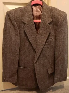 Oakton Ltd. Vintage Wollmischung Sport Mantel Blazer Anzug Jacke Herren 38s Holz Knopf - Bild 1 von 6