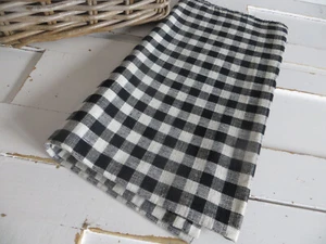 Pillowcase Pillow Case Cover Handwoven Check Linen Antique Cushion Cover Germany - Picture 1 of 8