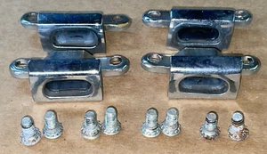 Corvette C3 Chrome T Top Guide Pin Housing Set GM 68 69 70 71 72 73 74 75 76-82 - Picture 1 of 5