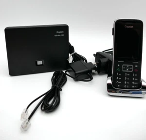 Siemens Gigaset SL450A GO / Telefon bezprzewodowy / Ładowarka / Czarny / przetestowany ^ - Zdjęcie 1 z 9