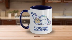 Lustige Einhorn Murmeltier Kaffeebecher Frau Geschenk, Frau Tasse, Frauen - Bild 1 von 3