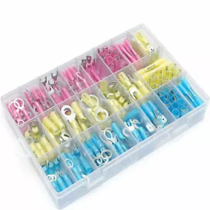 270pcs Heat Shrink Wire Connectors Marine Automotive Waterproof Terminals Set - Picture 1 of 10