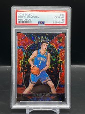 2022-23 Chet Holmgren Panini Select Red Disco Prizm /49 PSA 10 RC Thunder