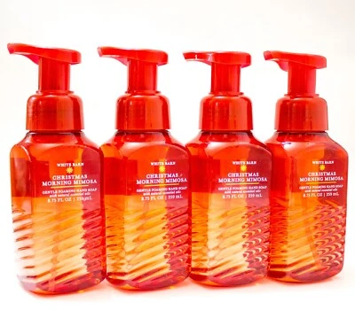 Paquete de 4 Jabones de Manos Espumosos suaves para Baño y Cuerpo Blanco Granero NAVIDAD MAÑANA MIMOSA Foto 1 de 4