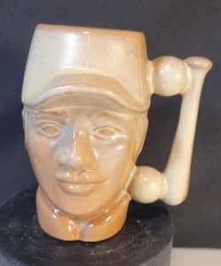 Vintage Frankoma Pottery Prairie White 1978 Baseball Face Mug 8 OZ - Picture 1 of 8