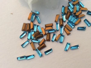 Swarovski #193 Tapered Baguette Keystone Rhinestone 5x2mm Pk 12 Colour Options - Picture 1 of 2