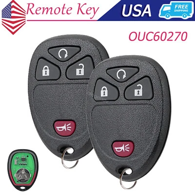 2 Reemplazo para GMC Sierra 1500 2500 2007-2013 Mando a distancia Llavero 15913421 Foto 1 de 4