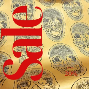 Big Skull Embossed Vinyl Fabric-PVC-Upholstery, Faux Leather By Yard. - Picture 1 of 2