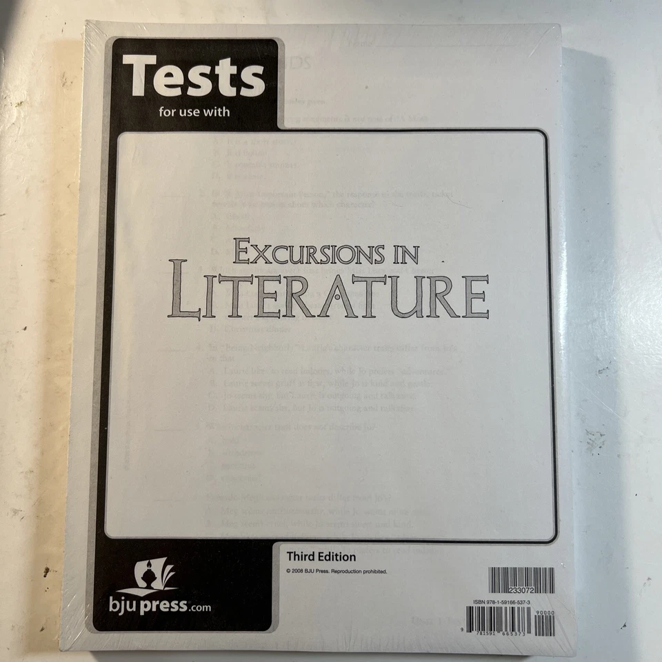 BJU Press Explorations in Literature Tests Third Edition - 7th Grade, Brand New - Image 1 of 1