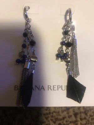 Banana Republic Tassel Feather Earrings - Image 1 of 3