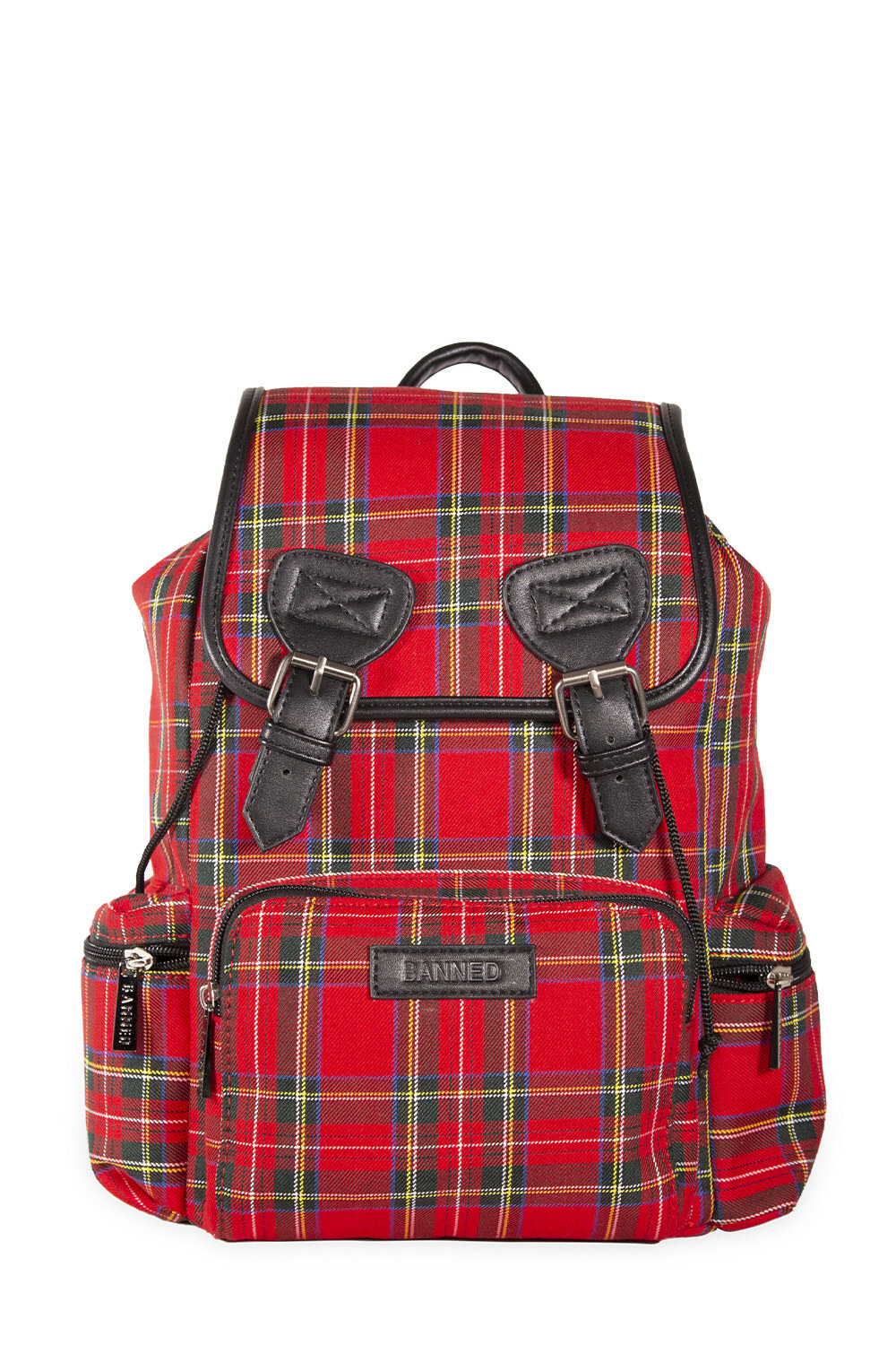 Lost Queen Kenneth Tartan Backpack (Red 