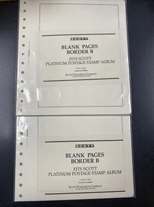 2x SCOTT - BLANK PAGES BORDER B - 10 Pages/each - Picture 1 of 2