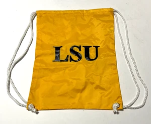 LSU TIGERS Yellow Purple Shoulder Sling Sack Pack Backpack School Bag Greaux - Picture 1 of 4