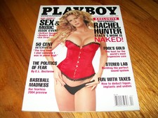 APRIL 2004 PLAYBOY EXCELLNT CONDITIN RACHEL HUNTER-50 CENT INTERVIEW KEVIN SMITH