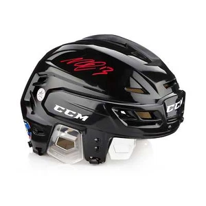 Nico Hischier Autographed New Jersey Devils Black CCM Helmet - Bild 1 von 1