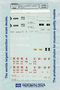 Microscale Decals - # 87-331 - Vintage - ADM, Norchem, Arora Co-Op - Picture 1 of 4