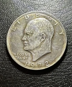 1972 P Eisenhower Dollar Error Multiple Obverse & Reverse Bumps + Debris - Picture 1 of 6