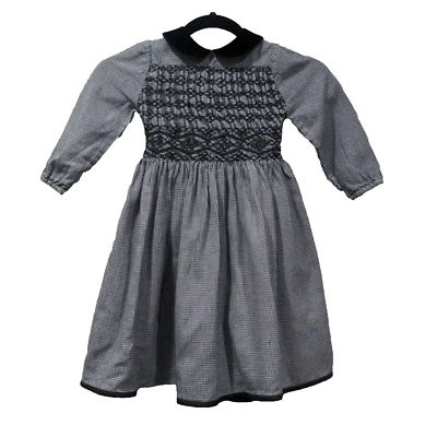 Isabel Garreton девочек со сборками гончая LS платье размер 4 викторианский праздник - Изображение 1 из 4