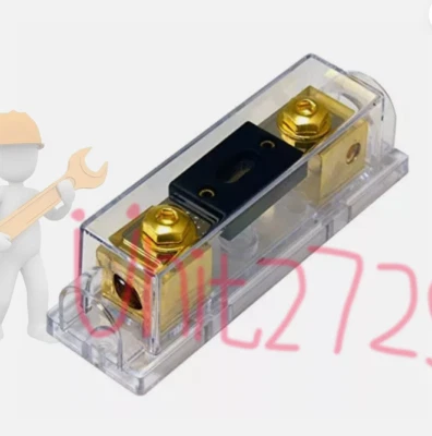 Gold Plated ANL Fuse Holder Voodoo 1/0 0 gauge 120 Amp no terminals needed - Image 1 of 2