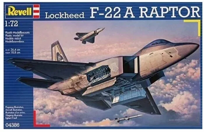 Revell 04386 Lockheed F-22A RAPTOR scala 1/72 - Immagine 1 di 1