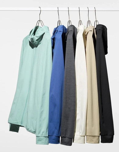 OFF WHITE Felpa con cappuccio zip intera protezione UV UNIQLO DRY EX S 4XL ultra elasticizzata uomo 475387 nuova con etichette