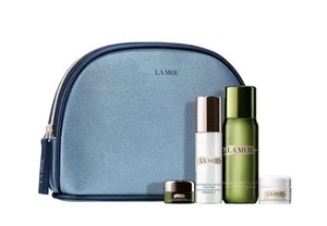 La Mer 4pc w/bag: Eye Concentrate, Treatment Lotion, Soft Cream, Emulsion - Picture 1 of 7