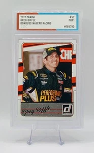 2017 Donruss Greg Biffle #57 SOC Slabbed POP 1 NASCAR Special One Card - Imagen 1 de 6