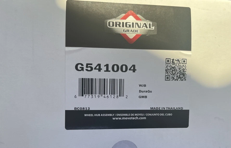 Conjunto de cojinete de rueda y buje Mevotech G541004 05-11 Nissan Armada   Foto 1 de 1