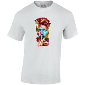 David Bowie SHH Inspired T-Shirt Ziggy Heroes 70s 80s Stardust Starman Face - Bild 1 von 10