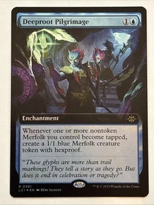 Lámina de arte extendida Magic The Gathering Lost Caverns of Ixalan Deeproot Pilgrimage 0361 casi nueva rara - Imagen 1 de 2