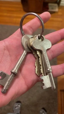 Creedmor State Hospital Ward Key Set Insane Asylum - Image 1 of 2