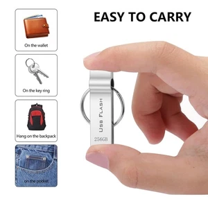 256GB USB Stick Memorystick Speicher Speicherstick Mini mit Schlüsselanhänger - Bild 1 von 6