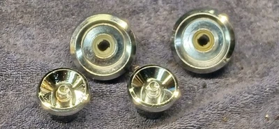 1965 1966 Chrysler  Mopar ~ Set Original Chrome Radio Knobs - Image 1 of 3
