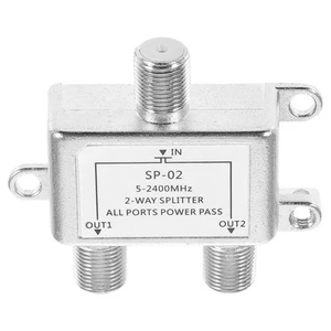 Dos divisores para cable coaxial Gigabit de alta velocidad - Imagen 1 de 10
